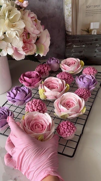 Flores comestibles realistas